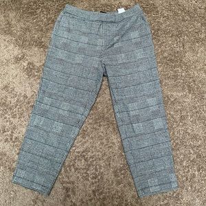 Banana Republic Black & White Printed Petite Pants